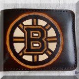 H10. Bruins leather wallet.